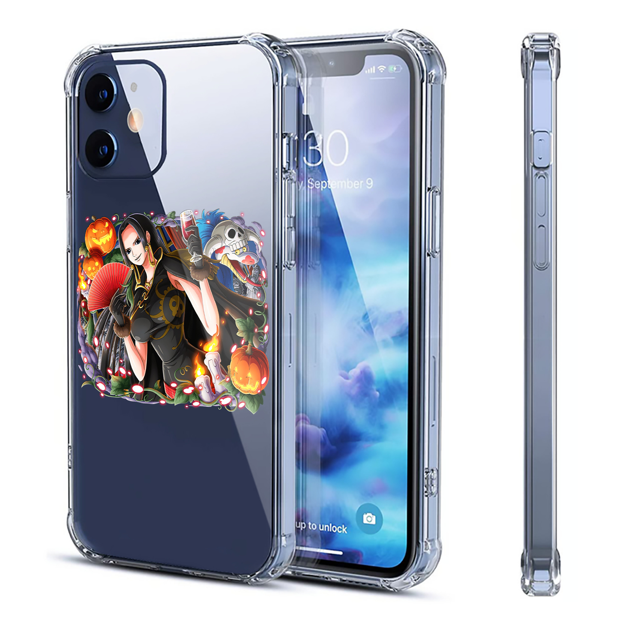 （画像用） ワンピース ボア・ハンコック ONE PIECE Boa·Hancock 【iPhone 12シリーズ対応】透明スマホケース（クリアソフトケース）